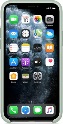 Produktbild von Apple MXM72ZM/A, Hauthülle, Apple, iPhone 11 Pro, 14,7 cm (5.8"), Beryll-Farbe