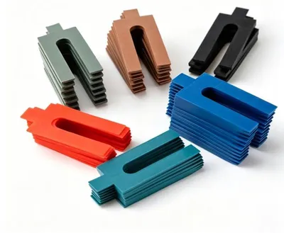 Kunststoff-Abstandshalter 100 Stück, 1-6 mm, 6 Farben