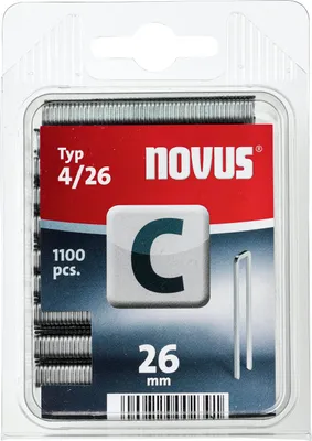 Produktbild von Steinel Schmalrückenklammer Typ 4 Länge 26 x Breite 6 mm verzinkt Novus - 042/0393