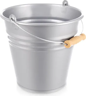 Obrázok produktu pre Plastové vedro, sivé, objem 7 l, odolná rukoväť