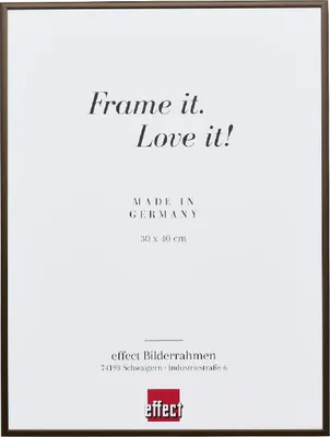 Zdjęcie produktu dla Efektní hliníkový obrazový rám Quadro 42x59,4 cm bronzové antireflexní sklo