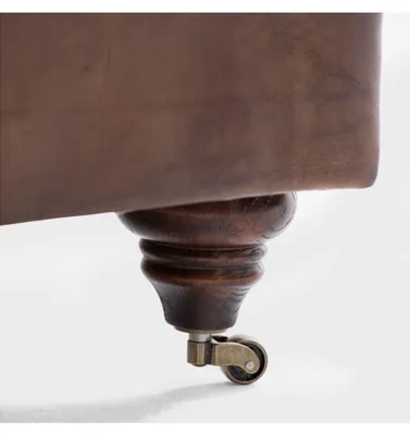 Produktbild von jvmoebel ®  Leder Sofa Couch - Design Polster Zweisitzer Couch Garnitur Braun