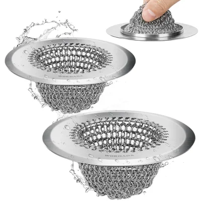 Immagine prodotto di Sifone di scarico in acciaio inossidabile 304, 2 pezzi, universale, diametro 112 mm, resistente alla corrosione, reversibile