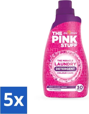 Produktbild von The Pink Stuff - Waschgel - Buntwäsche - Waschmittel - 30 Wäschen - 960ml - Vorteilspack - 5 Stücke