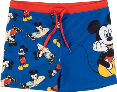 Produktbild von Disney Mickey Mouse Badehose für Jungen - Kinder Schwimmhose Badekleidung Hose Blau 110-116