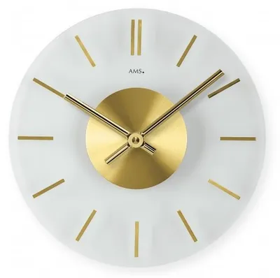 Obrázek produktu pro Nástěnné hodiny moderní Průměr: 30 cm - AMS Model: 9319