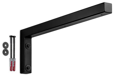 Produktbild von SOTECH Wandkonsole L-Winkel WK450 450 x 150 x 30 mm schwarz matt