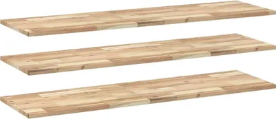 Obrázek produktu pro vidaXL Plovoucí police 3 ks 160x40x2 cm akátový masiv neošetřený