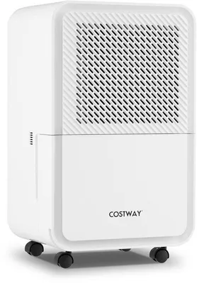 Obrázok produktu pre Elektrický odvlhčovač vzduchu s kapacitou 15 litrov za deň - 150 W - Vhodný do miestností do 20 m² - Biely, s režimom spánku a časovačom