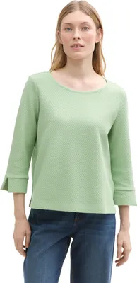 Produktbild von TOM TAILOR Strickpullover aus Baumwolle, Whisper White, L