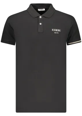 Immagine prodotto di Elegante polo da uomo a maniche corte - Nero con dettagli a contrasto