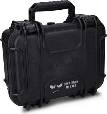 Produktbild von Navaris Wasserdichter Kamerakoffer mit Würfelschaum - 23,5 x 19 x 11,2cm - Universal Outdoor Kamera Case - Aufbewahrungsbox Schutzkoffer mit Design