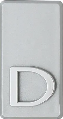 Produktbild von DOMINO Buchstabe Briefkasten Selbstklebend – D | 3D Türbuchstabe Aufkleber | Hausbuchstabe Klebend | Klebebuchstaben Wetterfest | Buchstaben zum Aufkleben | Buchstabenschild | PCV | SILBER