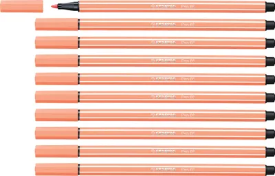 Produktbild von Premium-Filzstift - STABILO Pen 68 - 10er Pack - apricot