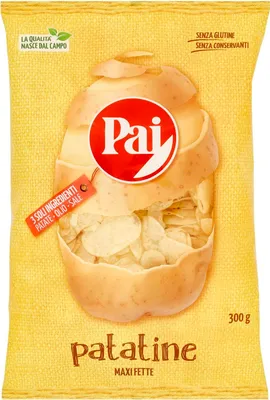 Produktbild von 3x Pai Classica trasparente Chips Patatine Kartoffelchips gesalzen 300g Kartoffel chips