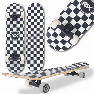 Produktbild von Komplettes Skateboard für Anfänger mit doppelter Kicktail