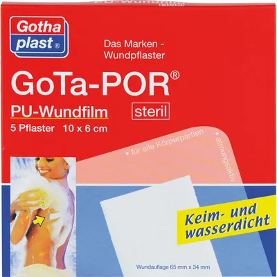 Image de Gota-PORPolyuréthanefilm cicatrisant 10x6cm stérile, 5 pcs. pansements