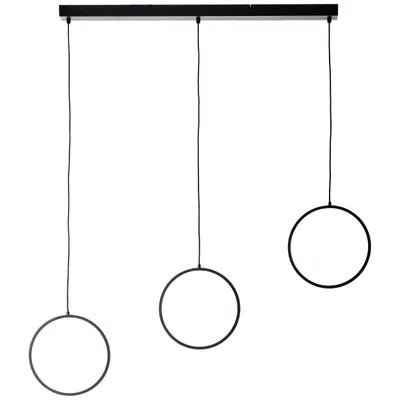 Productafbeelding van Brilliant LED Pendelleuchte Schwarz 24W 3100lm warmweiß 3000K kürzbar 3-Stufen-Dimmbar