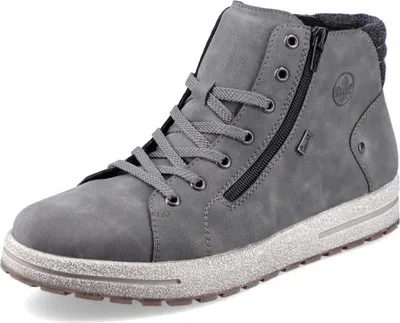 Produktbild von Rieker Herren Stiefeletten Warmfutter Schnürstiefelette 30721, Größe:45 EU, Farbe:Grau