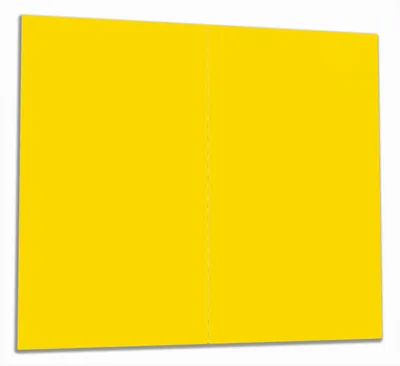 Produktbild von Wallario Herdabdeckplatte aus Glas, Größe 60 x 52 cm 2-teilig, Motiv Gelb