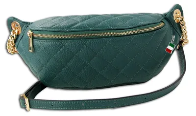Image de Florence Sac en cuir Sac banane aquamarine turquoise OTM811T