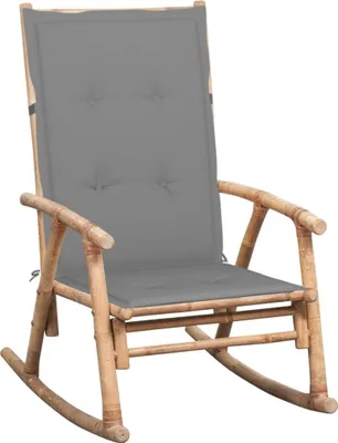 Produktbild von Schaukelstuhl mit Auflage Bambus