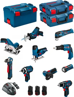Produktbild von BOSCH Kit 12V BMK10-28AD3(GSR12V-15+GDR12V-105+GKS12V-26+GWS12V-76+GST12V-70+GOP12V-28+GSA12V-14+GWB 12V-10+GLI12V-80+GTB12V-11)