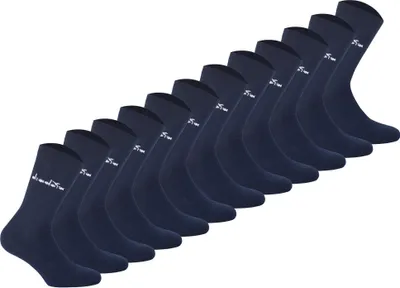 Produktbild von Diadora Uni Socken, 12er Pack - Sportsocken, Baumwolle, Logo, einfarbig Dunkelblau 39-42