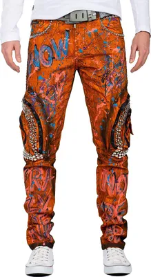 Produktbild von Cipo & Baxx Herren Jeans CD634 Orange W42/L34