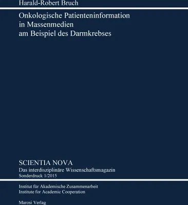 Produktbild von Onkologische Patienteninformation in Massenmedien am Beispiel des Darmkrebses