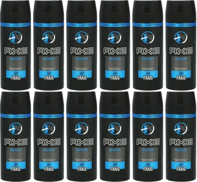 Produktbild von Axe Anarchy for Him 12 x 150 ml Deodorant Deospray Deo Spray Set neues Design