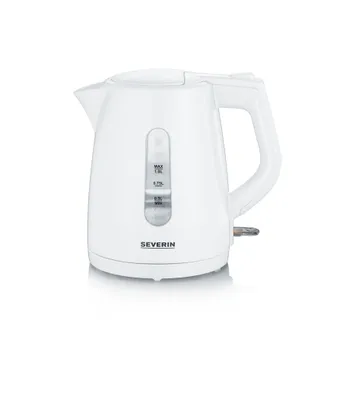 Immagine prodotto di Severin WK 3410/11 Bollitore a batteria, involucro in plastica, capacità 1 litro, 2200 watt, base a 360°, protezione contro l'ebollizione, filtro anticalcare, spegnimento automatico