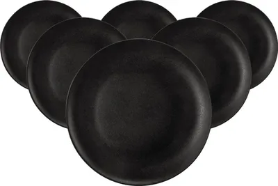 Produktbild von Seltmann Weiden Liberty Velvet Black Frühstücksteller ø 22,7 cm 6er Set
