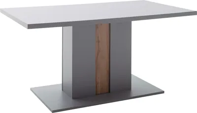 Produktbild von Esstisch - Arktisgrau Nachbildung - Wotan Eiche Nachbildung - 160 x 90 cm