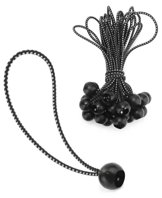 Imagen del producto de Goma elástica con bola, 23 cm, paquete de 25 unidades, para tiendas de campaña y lonas