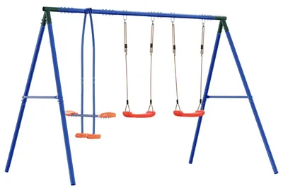 Produktbild von vidaXL Outdoor Schaukelset Mehrfarbig 263 x 185 x 185 cm Stahl und PE