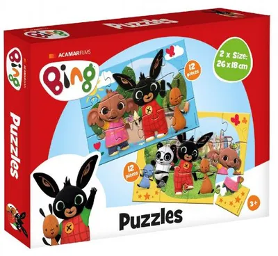 Obrázok produktu pre Bambelino -hračka -puzzle 2x12 dielov