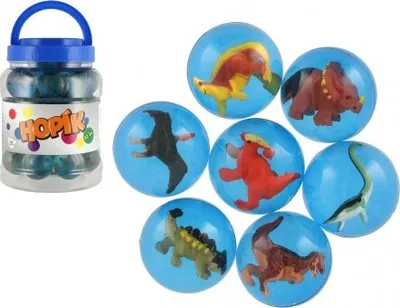 Immagine prodotto di Palla/hopper con dinosauro 4 cm - mix di varianti o colori