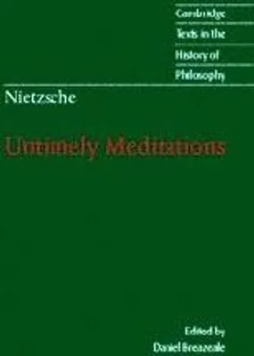 Obrázek produktu pro Nietzsche: Untimely Meditations