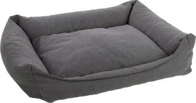 Produktbild von Flamingo Hundebett Baldar rechteckig dunkelgrau, Maße: 100 x 80 x 25 cm