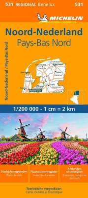 Obrázek produktu pro Nizozemsko sever - Michelin Regionální mapa 531