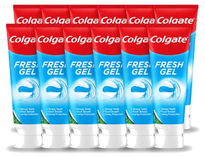 Immagine prodotto di 12 tubetti di dentifricio Colgate Blue Fresh Gel - 75 ml - Confezione - 12 pezzi