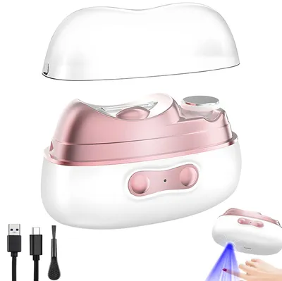 Obrázek produktu pro Elektrický zastřihávač nehtů 3 v 1: zastřihování, leštění, sběr odřezaných nehtů, baterie 500 mAh, automatický zastřihávač nehtů pro děti, dospělé a seniory, USB-C, přenosný, bílý