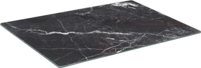Produktbild von Harbour Housewares Glasschneidebrett – 30 x 20 cm – Schwarzer Marmor-Effekt