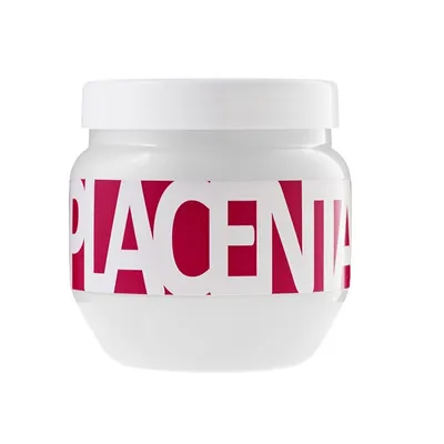 Produktbild von Kallos Placenta Hair Mask 800ml, 800 ml, Frauen, beschädigtes Haar, trockenes Haar, Nährend, Weizen, Bambus, Topf