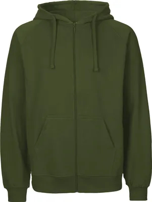 Produktbild von Neutral - Fairtrade - Mens Zip Hoodie - Military - L