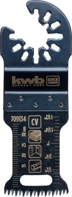 Produktbild von Kwb Tauchsägeblatt 34 mm, japanisch gezahnt, für Multitool, Holz, Gipskarton, Kunststoff