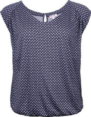 Immagine prodotto di Stooker, top da donna con stampa VEGA, modello Regular Fit, taglia 36/38, colore blu navy, design minimalista