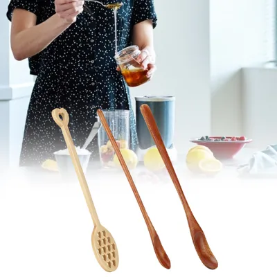 Produktbild von Kaffeelöffel,Holzlöffel,Rührlöffel,geschlitzter Löffel,Kaffeerührlöffel
