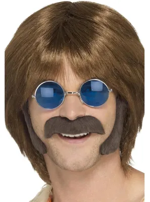 Produktbild von Smiffys - Hippie-Kostüm-Zubehör Set SM3687 (Einheitsgröße) (Braun)